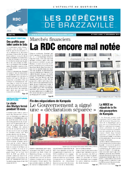 Les Dépêches de Brazzaville : Édition kinshasa du 16 décembre 2013