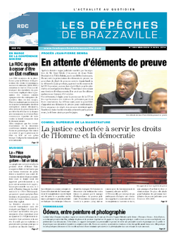 Les Dépêches de Brazzaville : Édition kinshasa du 09 avril 2014