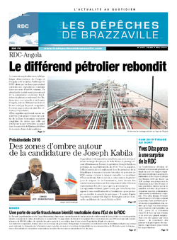 Les Dépêches de Brazzaville : Édition kinshasa du 08 mai 2014