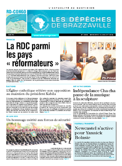 Les Dépêches de Brazzaville : Édition kinshasa du 02 juillet 2014