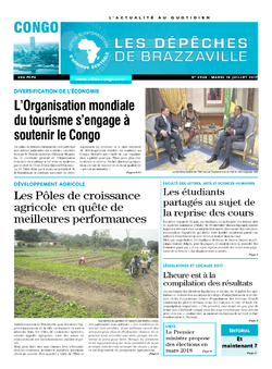 Les Dépêches de Brazzaville : Édition brazzaville du 18 juillet 2017