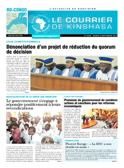 Les Dépêches de Brazzaville : Édition brazzaville du 05 septembre 2017